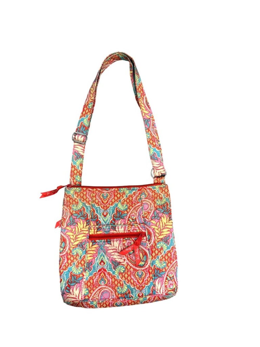 Vera Bradley Paisley In Paradise Hipster Crossbody Bag Quilted Floral Cotton